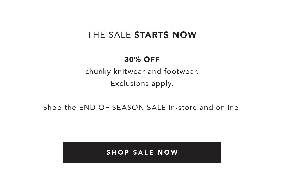 Shop End of Season Sale