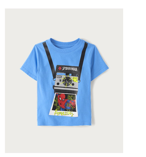 Baby And Toddler Boys Spider-Man™ Camera Graphic Tee 