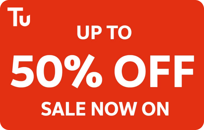 up to 50% off on Tu