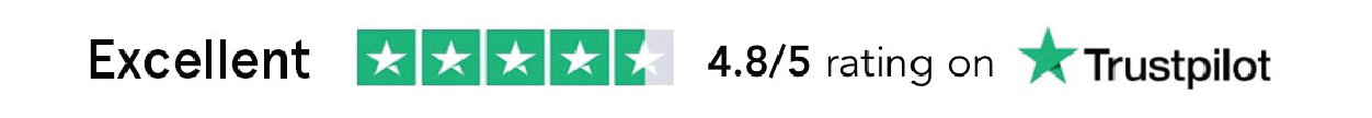 4.8/5 Rating on Trustpilot