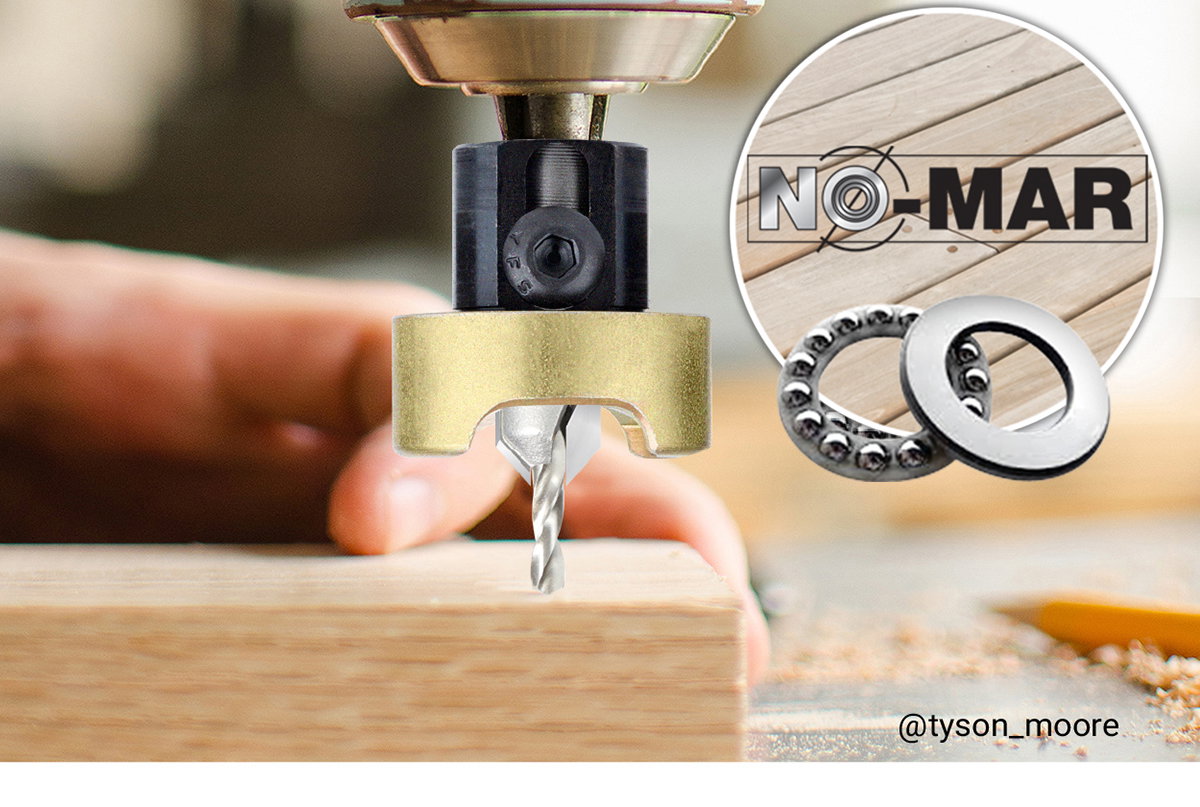 Adjustable-depth stopper countersinks
