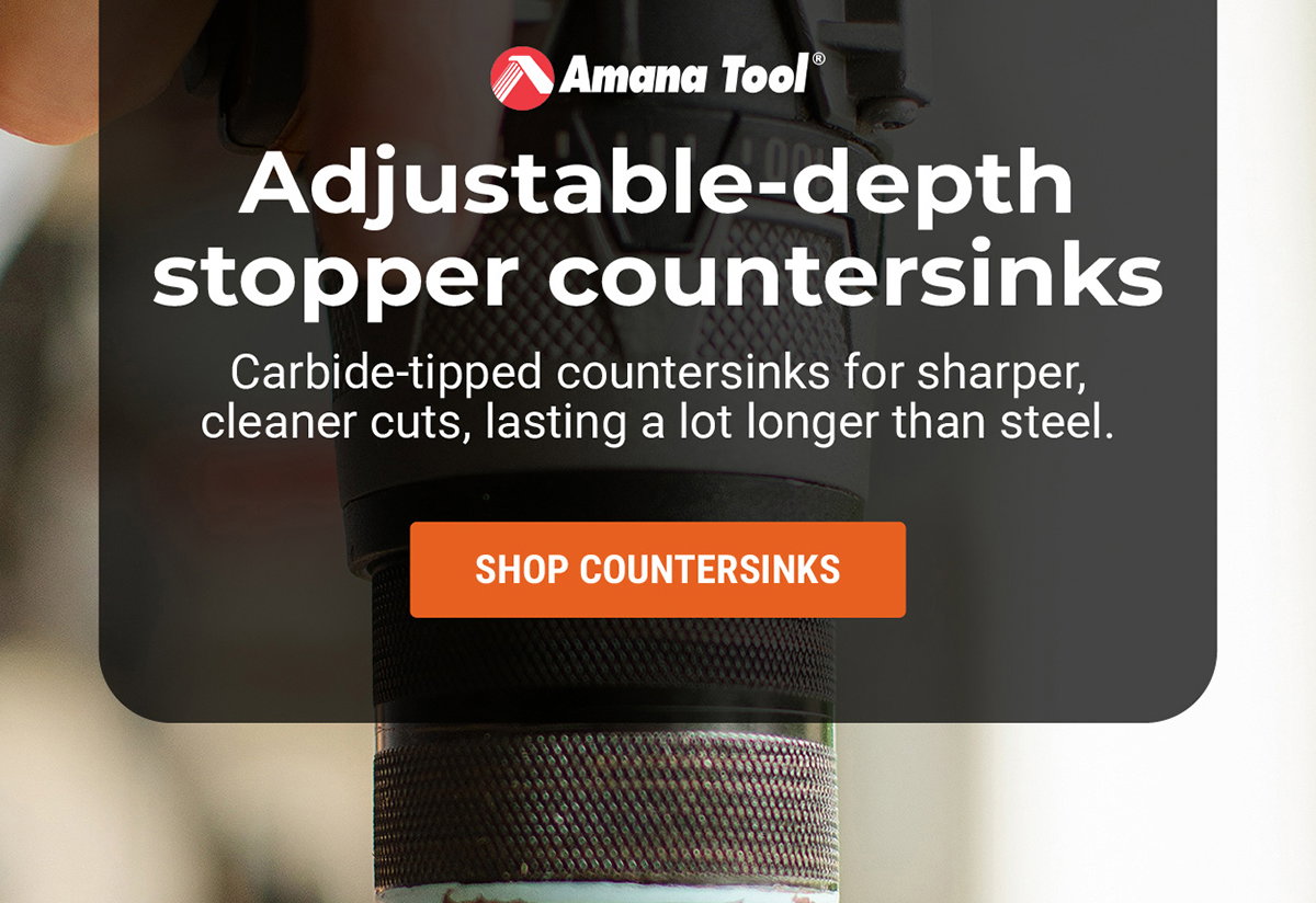 Adjustable-depth stopper countersinks