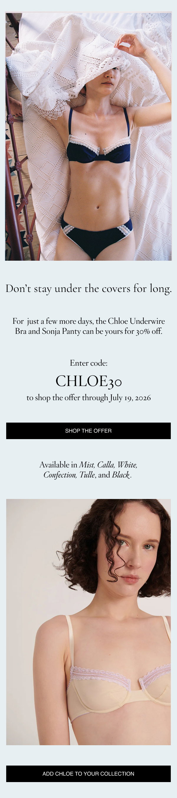 The Chloe & Sonja, now 30% off for a limited time 