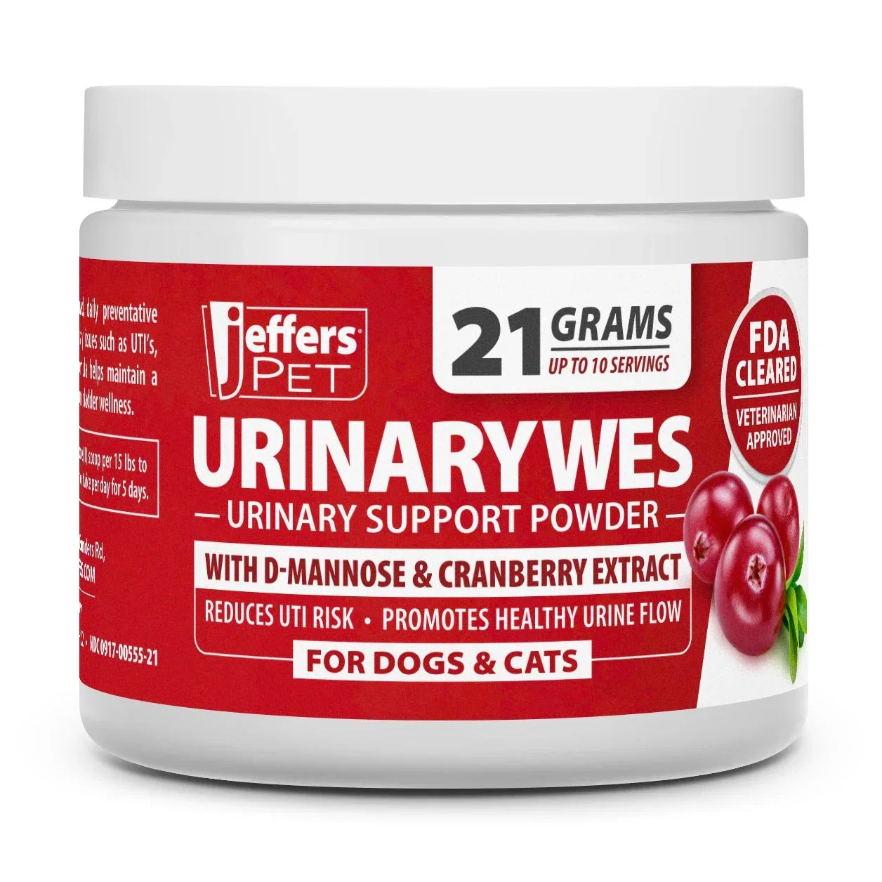 Jeffers UrinaryWes Urinary Support Powder with D-Mannose for Dogs & Cats