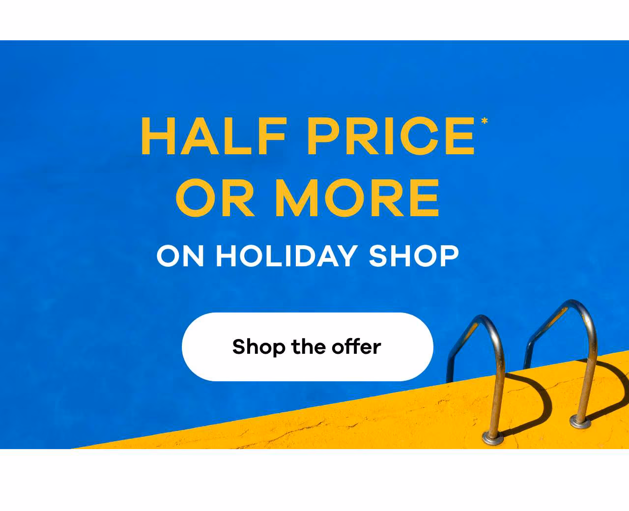 Half price or more on holiday shop