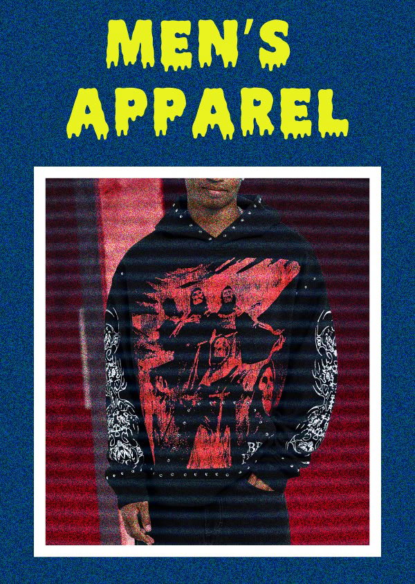 Shop men's Halloween apparel, featuring Vitriol graphic hoodies