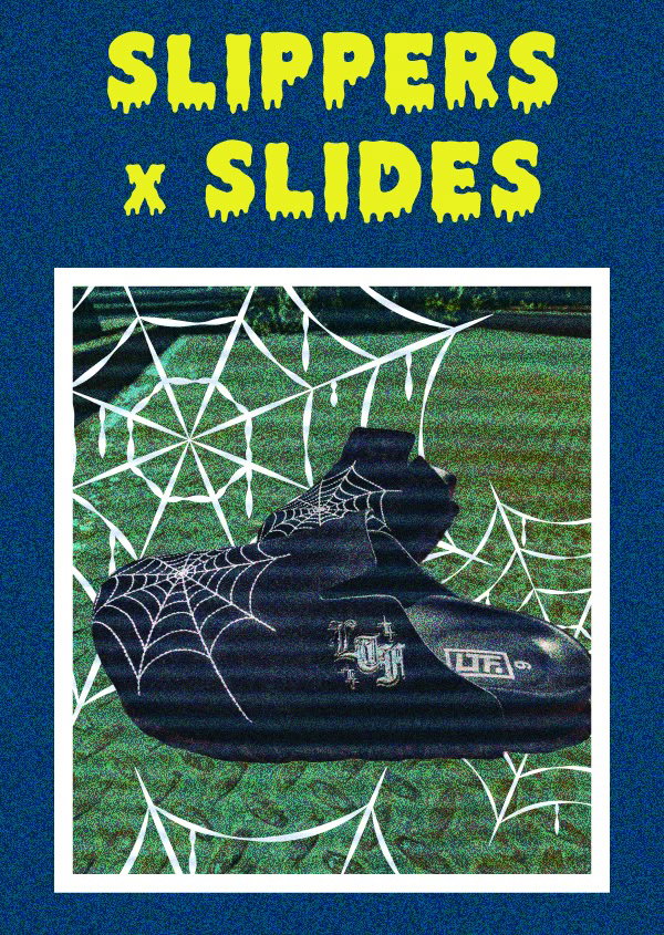 Shop slippers and slides, including new Learn to Forget spider-embroidered mules