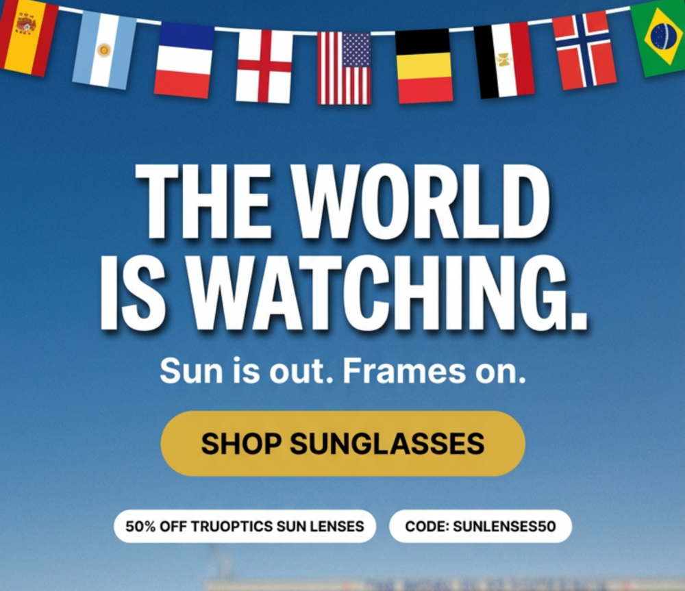 the world is watching. shop sunglasses