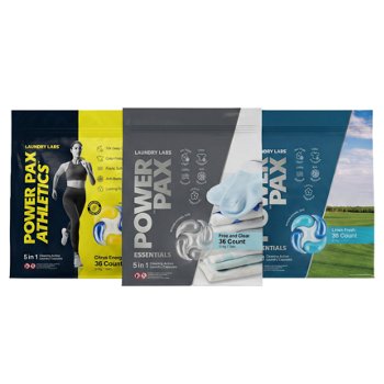 Laundry Labs Power Pax 5-in-1 Advanced Care Laundry Capsules 108-count - Variety Bundle