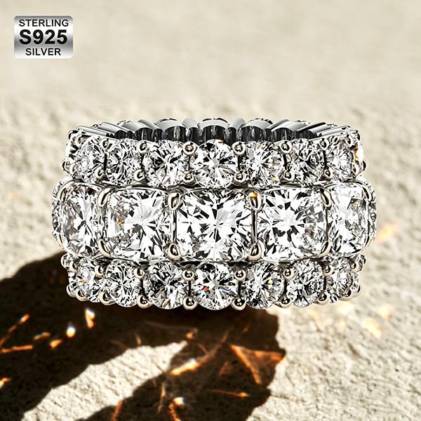 Italo Eternity Cushion Cut Wedding Band Eternity Band For Women