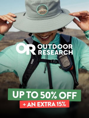 Outdoor Research UP TO 50% OFF + an extra 15%