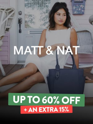 Matt & Nat UP TO 60% OFF + an extra 15%