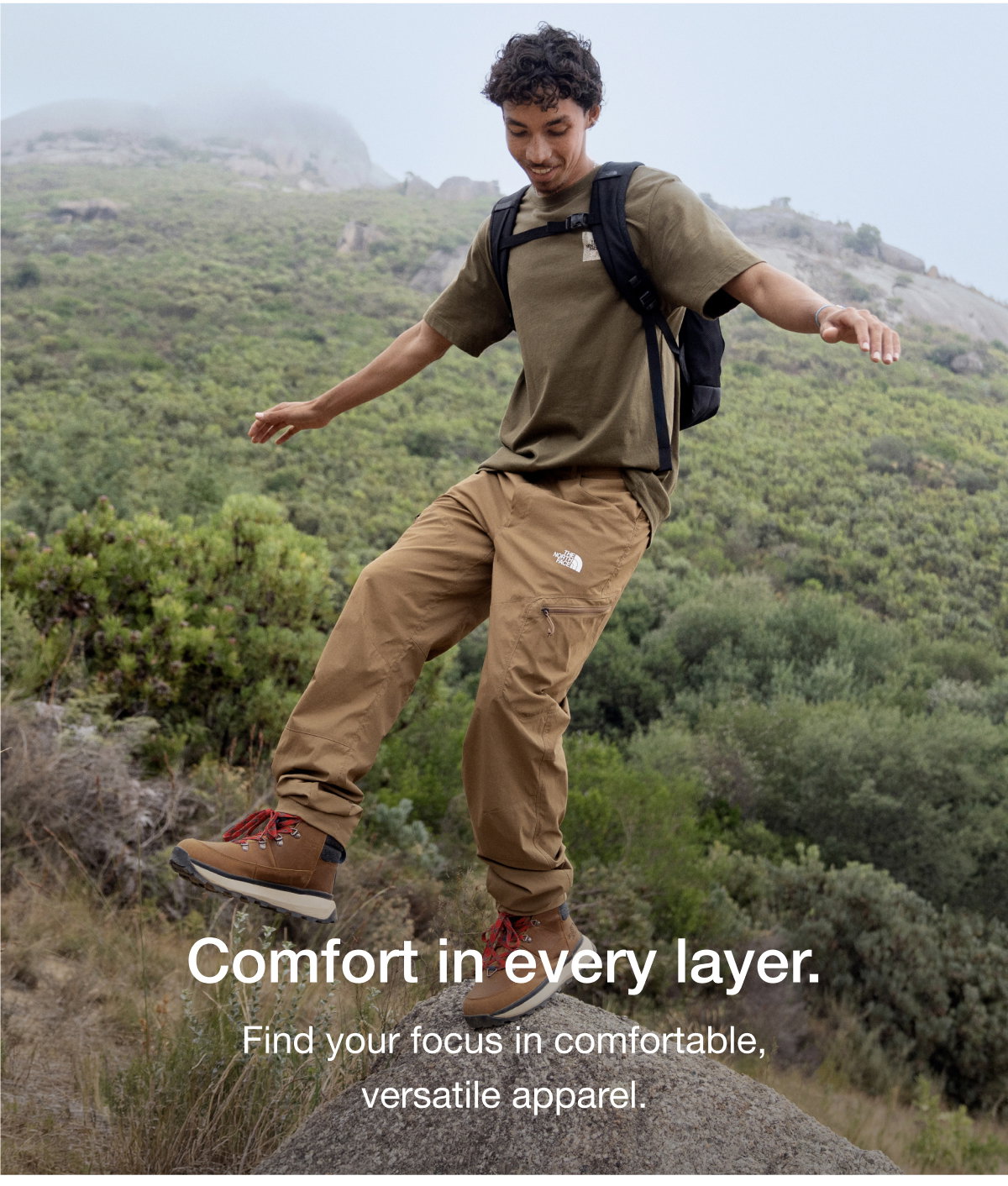 Comfort in every layer. Find your focus in comfortable, versatile apparel
