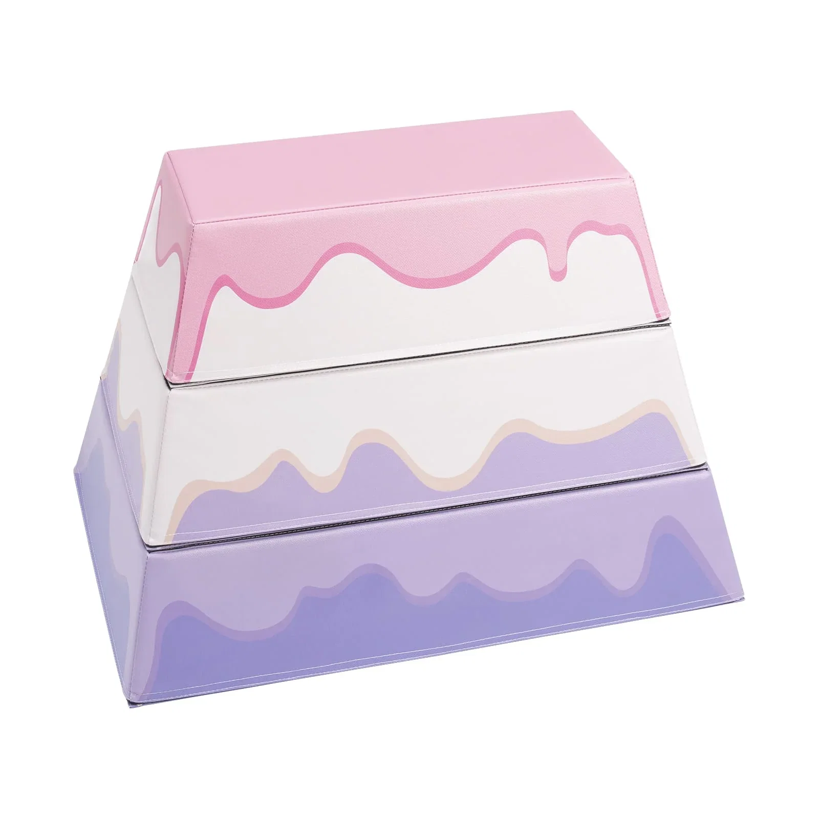 Image of 3-Layer Cake Themed Foam Vaulting Box