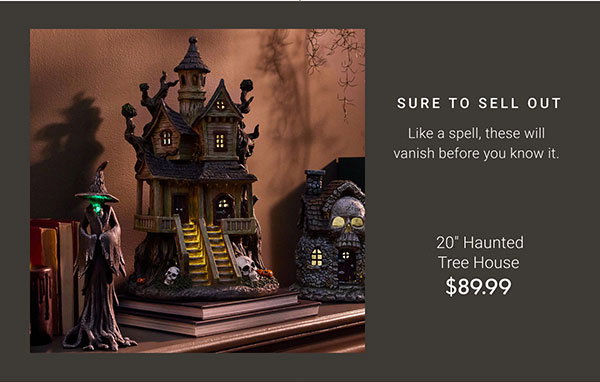 20" Haunted Tree House