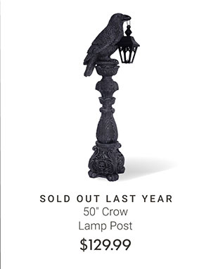 50" Crow Lamp Post