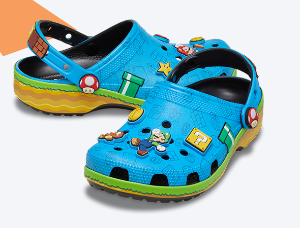 Display Image of Super Mario Themed Crocs Clogs