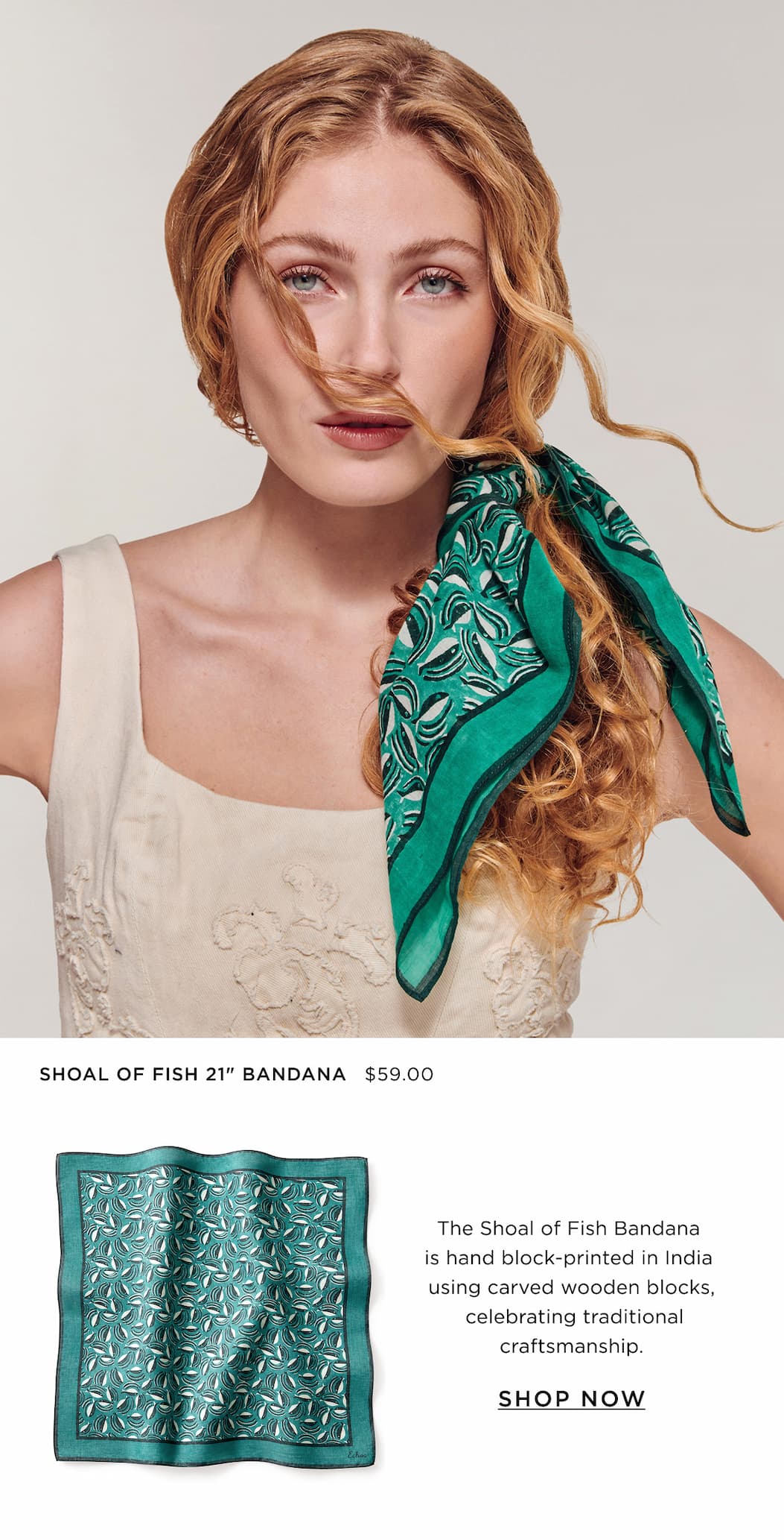 Shoal Of Fish 21" Bandana
