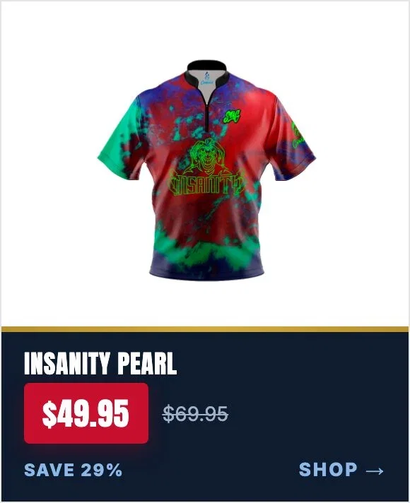 SWAG Insanity Pearl Fast Track CoolWick bowling jersey
