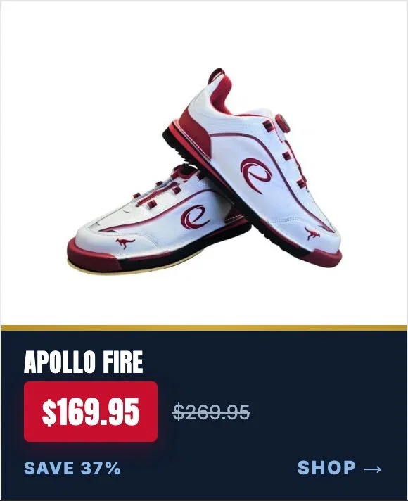 Epic Apollo Dial Comfort Fire Red White Ghost bowling shoes