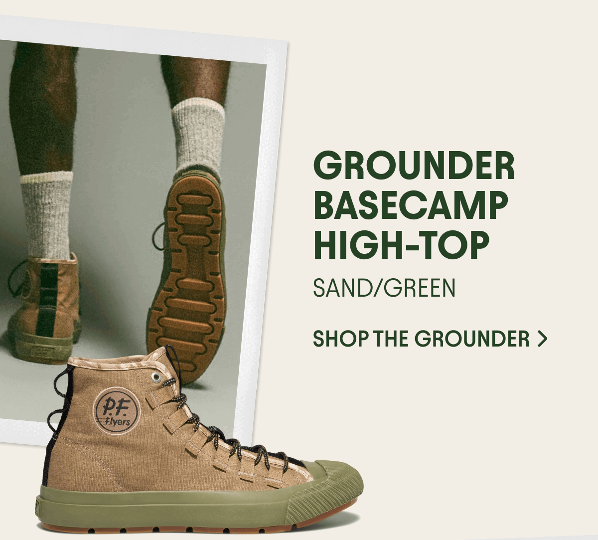 Grounder Basecamp High-Top Sand/Green