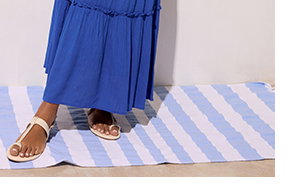 M&Co Blue Crinkle Maxi Skirt