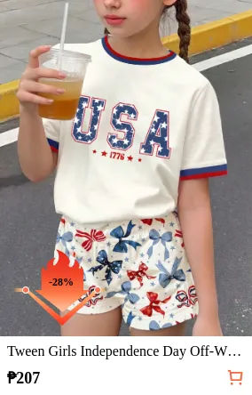 Tween Girls Independence Day Off...