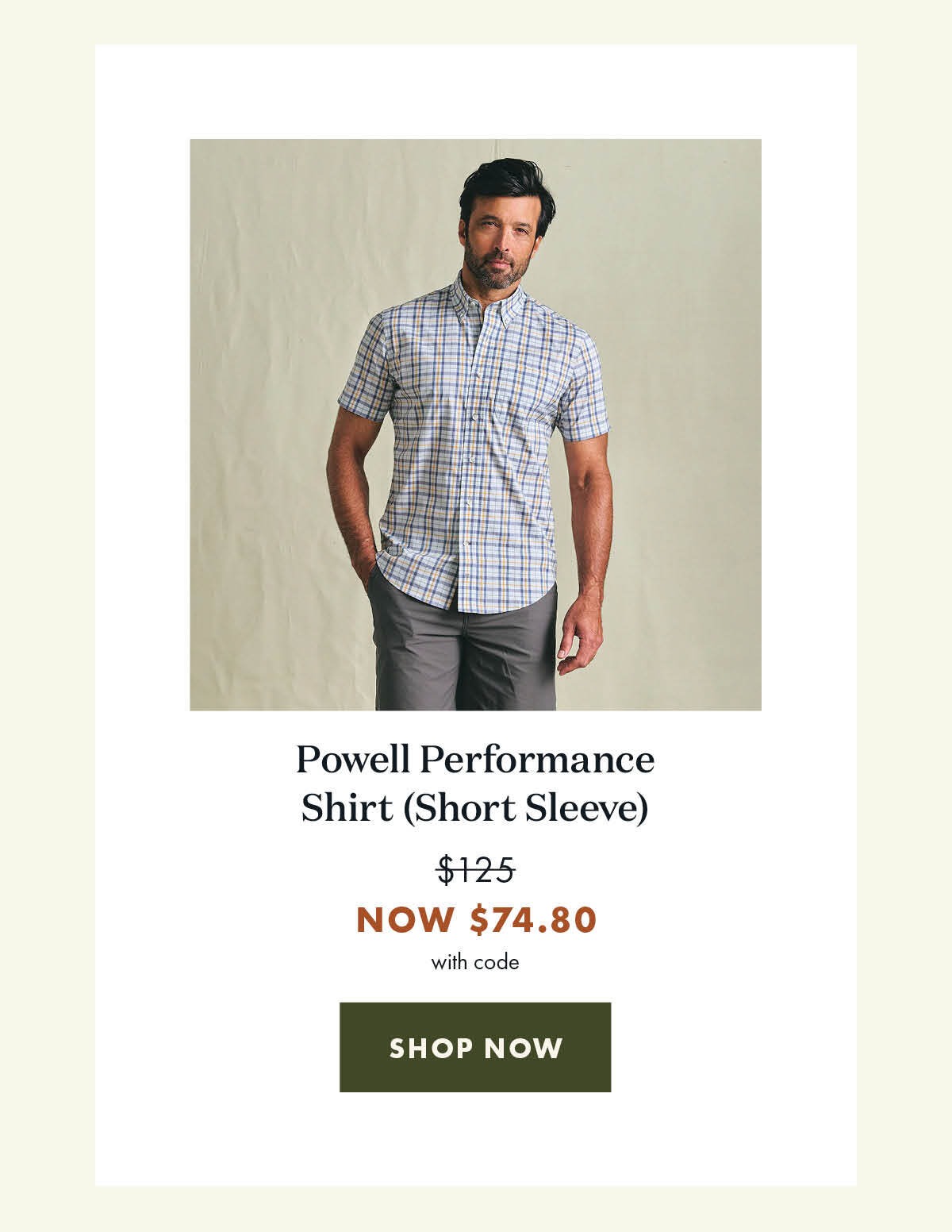 Powell Performance Shirt Short Sleeve