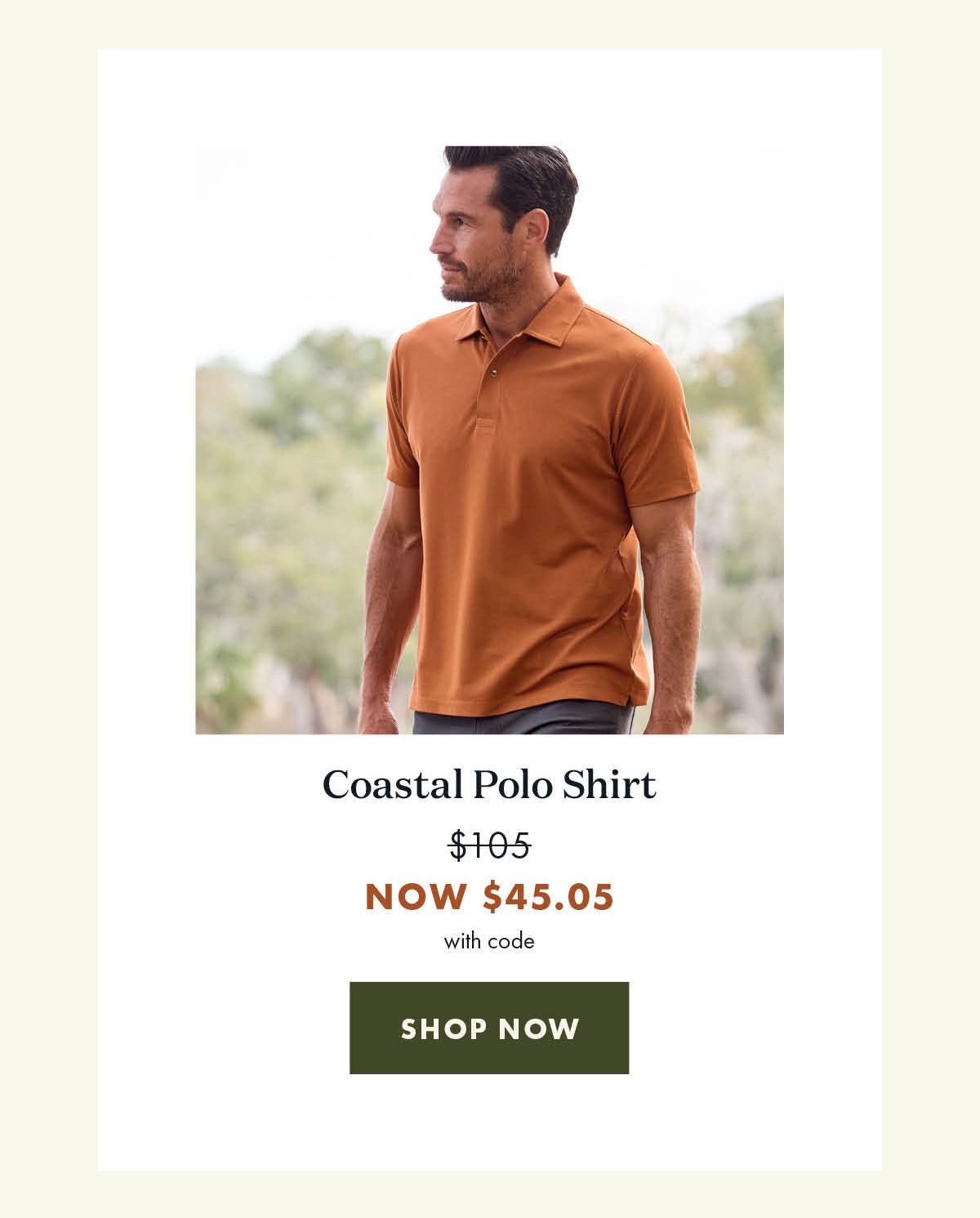 Coastal Polo Shirt - Glazed Ginger