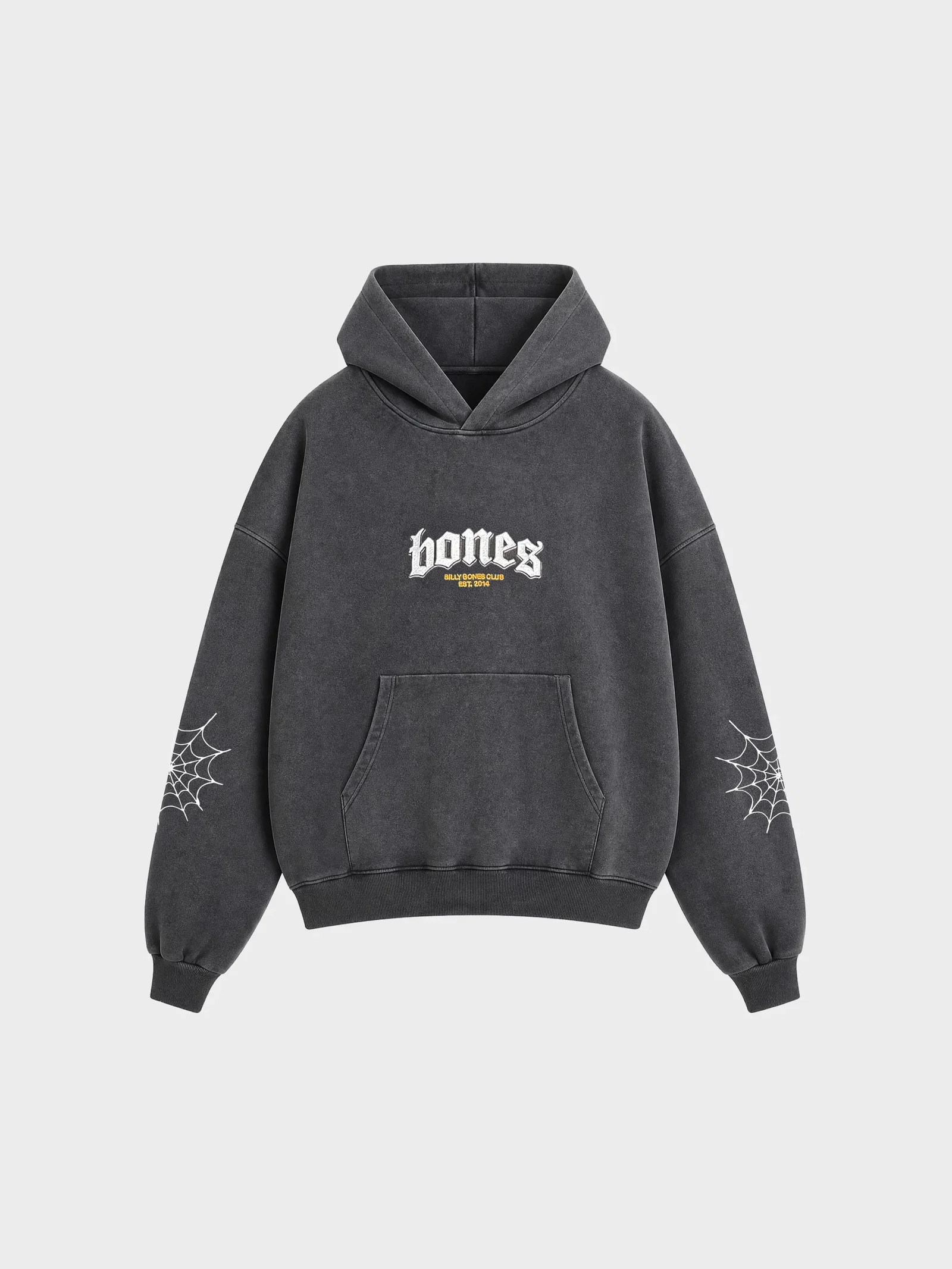 Image of Webbed Classic Hoodie - Washed Black