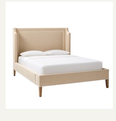 Grady Bed – Perpetua Performance Cotton Beach with Perpetua White Pipe