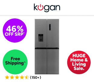 Kogan 464L French Door Fridge with Water Dispenser (Stainless Steel) Product Image