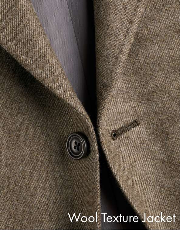 Wool Texture Jacket - Taupe