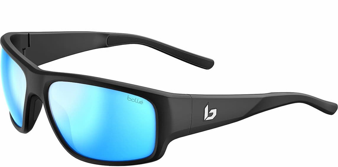 Black Matte Sky Blue Polarized
