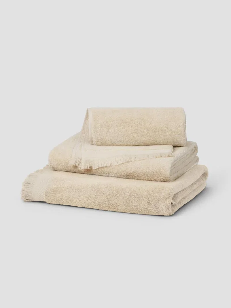 Image of Birch Fringe Edge Cotton Towels