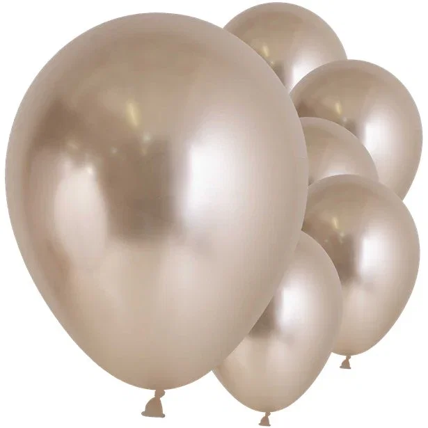 Image of Reflex Champagne Latex Balloons - 12