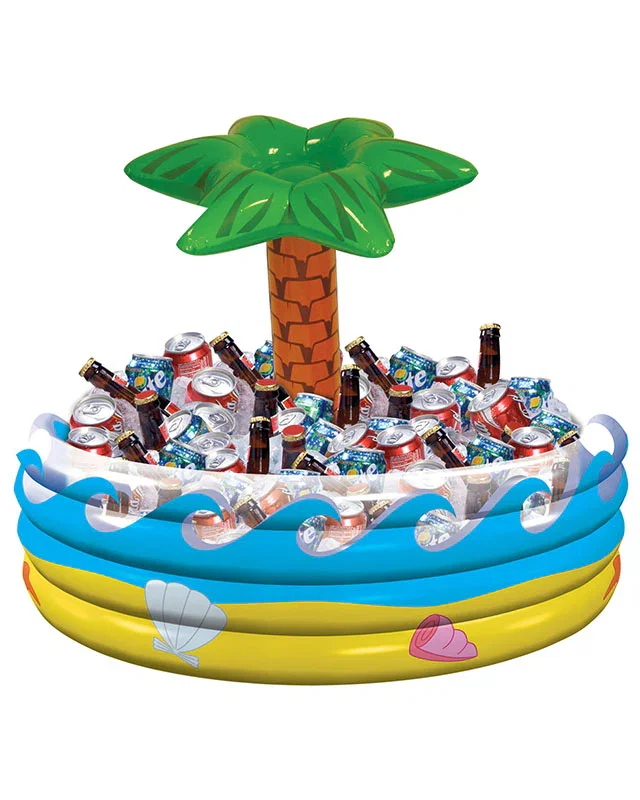 Image of Inflatable Palm Tree Drinks Cooler - 72cm