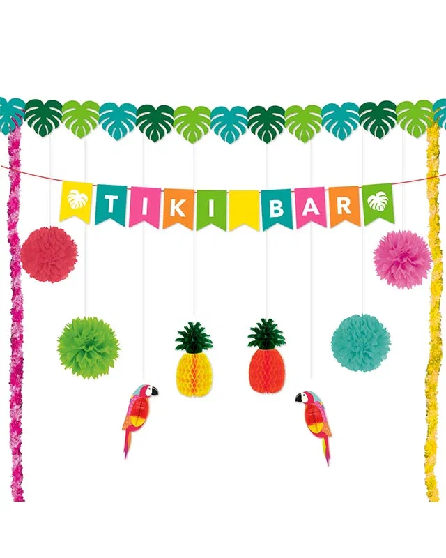 Image of Tiki Bar Decoration Kit (12pcs)