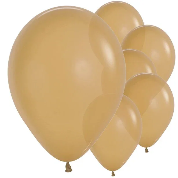 Image of Latte Latex Balloons - 12
