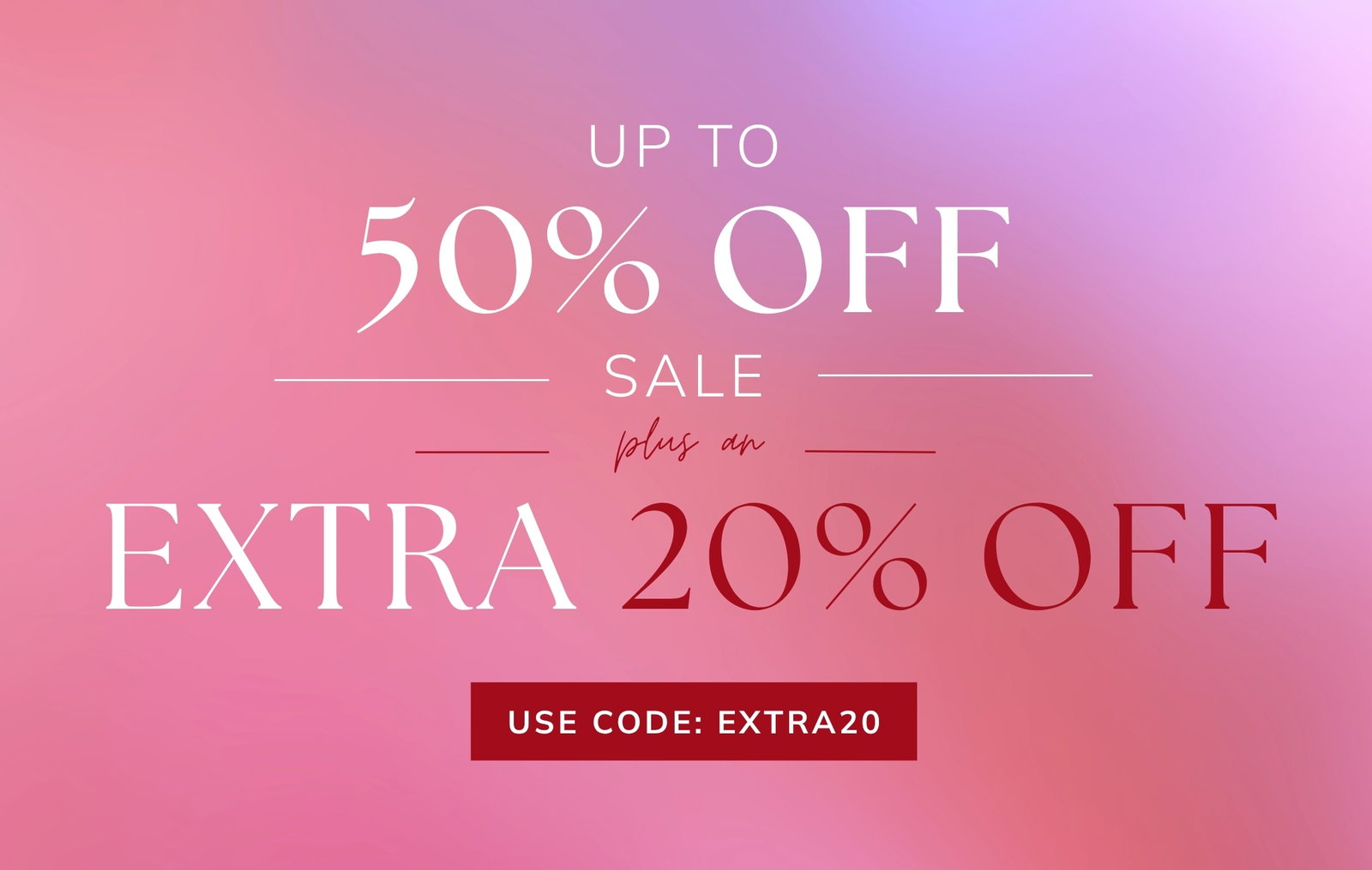 Extra 20% Off Sale