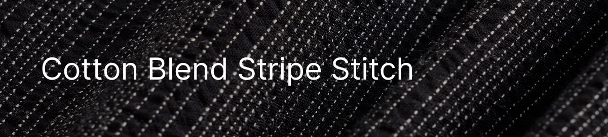 Cotton Blend Stripe Stitch