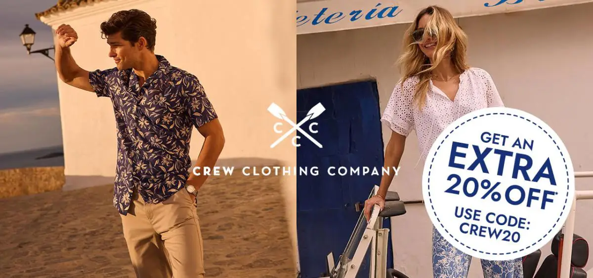 Extra 20% off Crew Clothing | Code: CREW20