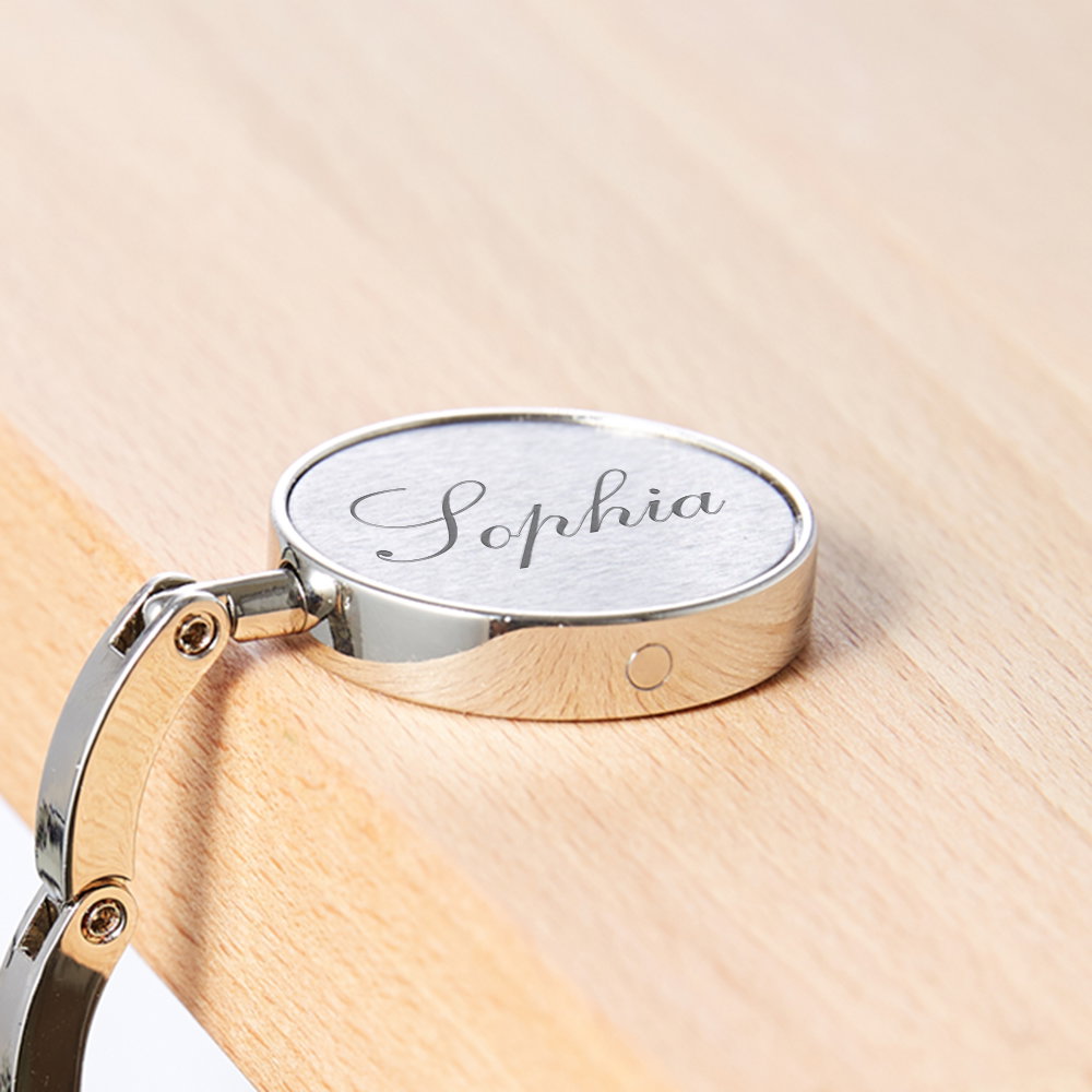 Image of Handtaschenhalter mit Gravur - Name