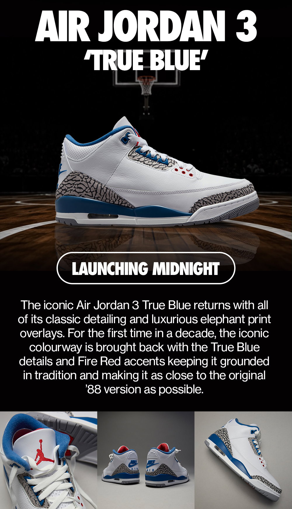 Jordan Air Jordan 3 Retro 'True Blue