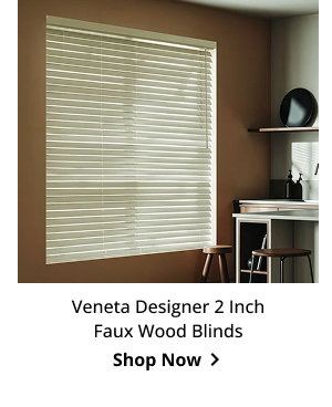 Veneta Designer 2 Inch Faux Wood Blinds | Shop Now >