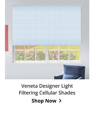 Veneta Designer Light Filtering Cellular Shades | Shop Now >