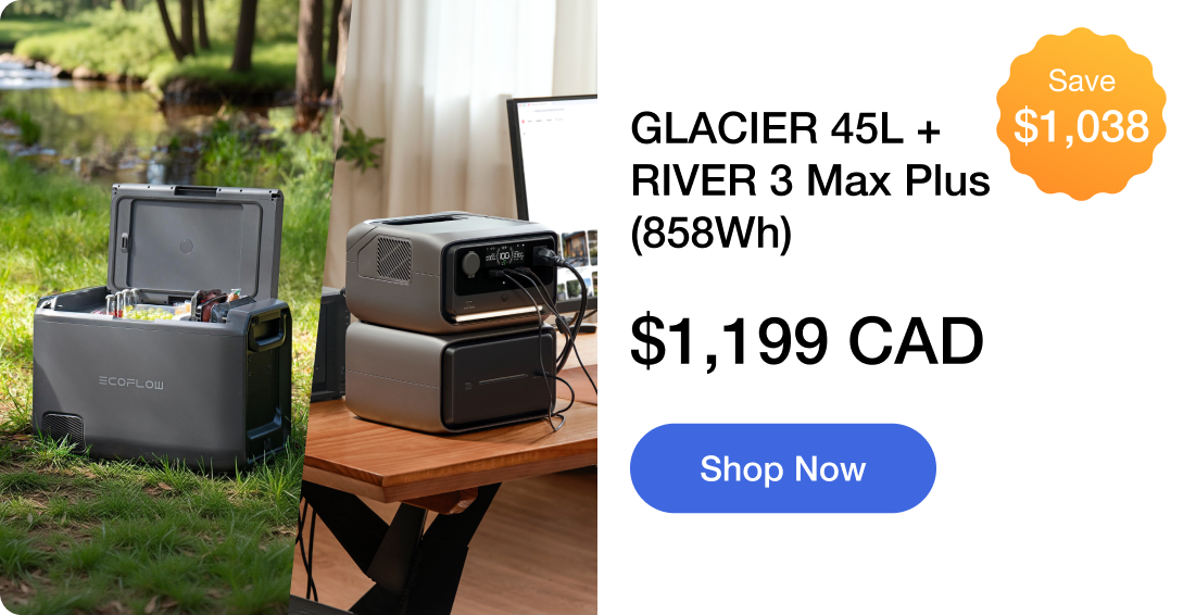 GLACIER 45L + RIVER 3 Max Plus (858Wh) $1,199 Save $1,038