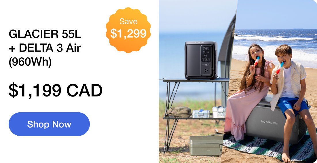 GLACIER 55L + DELTA 3 Air (960Wh) $1,199 Save $1,299