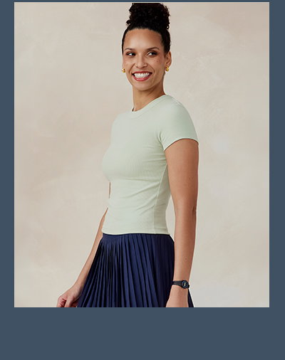 Microluxe Rib Short Sleeve