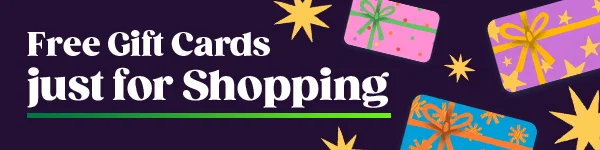 Free gift cards just for shopping